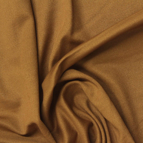 Nylon Stretch Jersey Knit Fabric, 125 gsm, 150 cm — Khaki