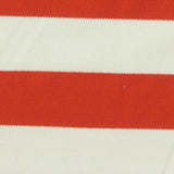 Orange Horizontal-Stripe Piqué Knit, Cotton-Poly — photo 1