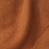 Polyester Cotton French Terry Fabric, 260 gsm — Brown — photo 1