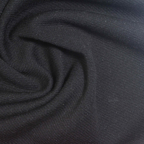 Dark Grey Marl Interlock Knit, Poly-Viscose, 300 gsm, 155 cm