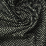 Dark Grey Chevron Jersey Knit, Polyester — photo 1