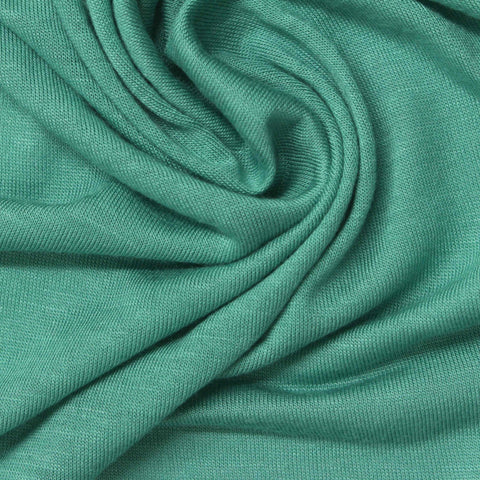 100% Viscose Jersey Knit Fabric, 280 gsm — Green