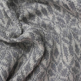 Jacquard Cotton Polyester Chunky Knit Fabric, 200 gsm, 180 cm — Grey — photo 1