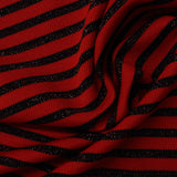 Red Glitter-Stripe Knit, 210 gsm, 170 cm, ref EF-222485 — photo 1