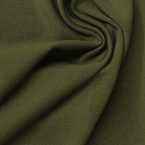 Polyester Stretch Sateen Fabric, 240 gsm, 150 cm — Green