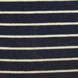 Navy Horizontal-Stripe Knit, Polyester, 210 gsm — photo 1