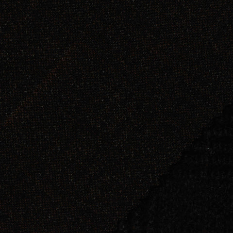 Plaid Viscose Nylon Blend Stretch Knit Fabric, 400 gsm — Black