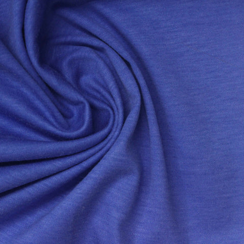 Blue Marl Interlock Knit, 130 gsm