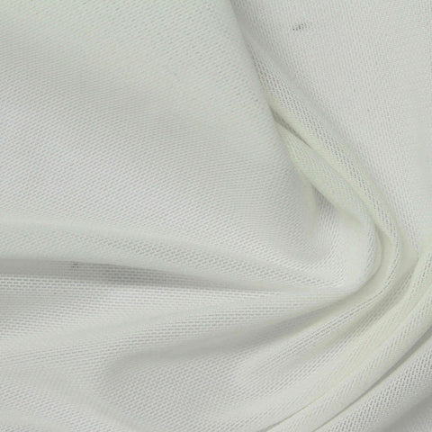 Nylon Stretch Warp Knit Fabric, 164 gsm, 150 cm — White