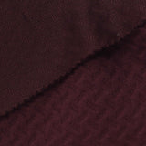Dark Burgundy Geometric-Chevron Jacquard, Poly-Cotton — photo 1
