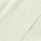 Jacquard Polyester Stretch Crepe Fabric, 165 gsm, 158 cm — White — photo 1