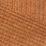 Warm Brown Openwork Waffle Knit, Poly-Viscose — photo 1
