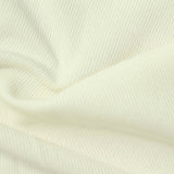 Polyester Viscose Stretch Rib Knit Fabric, 250 gsm, 166 cm — Beige — photo 1