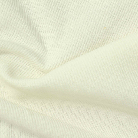 Polyester Viscose Stretch Rib Knit Fabric, 250 gsm, 166 cm — Beige