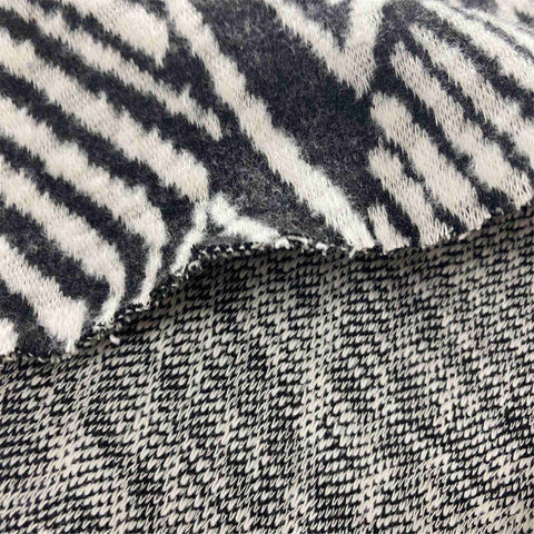Black Diamonds Chunky Knit, Poly-Cotton
