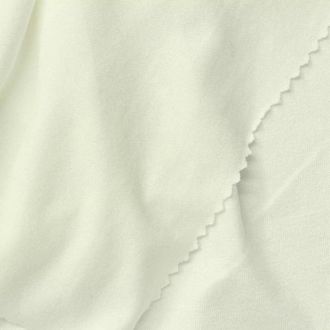 Viscose Stretch Jersey Knit Fabric, 180 gsm, 165 cm — White