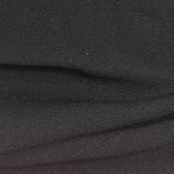 Polyester Stretch Interlock Knit Fabric, 380 gsm, 150 cm — Black — photo 1