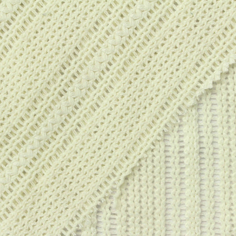 Jacquard Cotton Polyester Warp Knit Fabric, 255 gsm, 148 cm — Beige