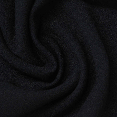 Polyester Stretch Scuba Knit Fabric, 270 gsm, 150 cm — Black