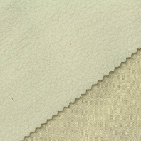 Polyester Cotton Fleece Fabric, 364 gsm, 148 cm — Khaki