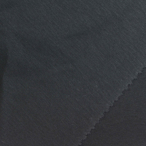 100% Cotton Interlock Knit Fabric, 190 gsm, 180 cm — Black