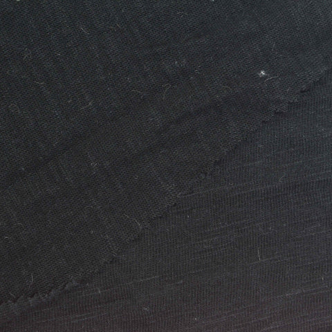 Dark Grey Marl Jersey Knit, Cotton, 165 gsm, 180 cm