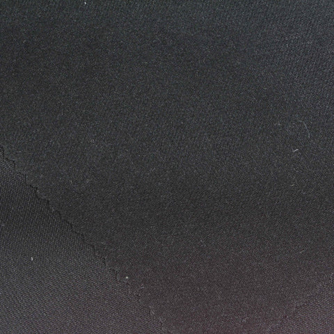 Polyester Stretch Velvet Fabric, 360 gsm, 190 cm — Black