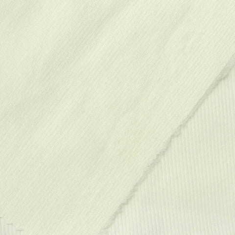 Cotton Stretch Rib Knit Fabric, 240 gsm, 150 cm — Yellow