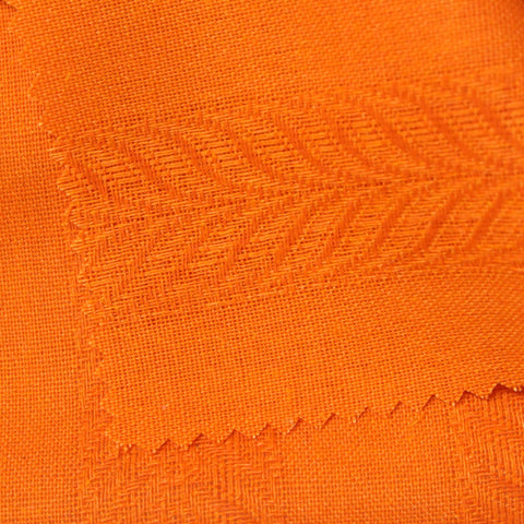 Orange Tone-on-Tone Herringbone Jacquard, Poly-Viscose, 180 gsm