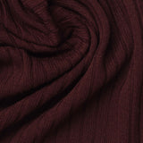 Polyester Viscose Stretch Rib Knit Fabric, 320 gsm, 180 cm — Red — photo 1