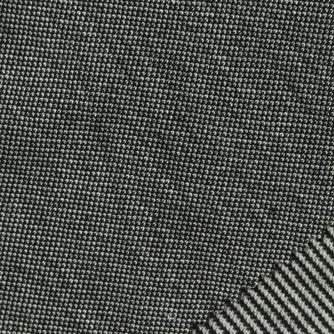 Black Stripe Interlock Knit, Poly-Viscose