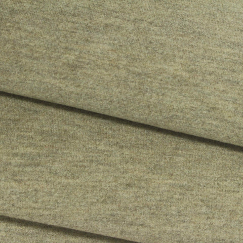 Brushed Viscose Acrylic Blend Stretch Scuba Knit Fabric, 380 gsm, 170 cm — Khaki, ref EF-270758