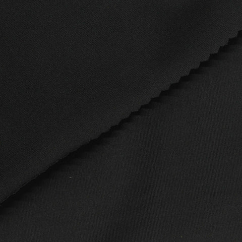 100% Polyester Jersey Knit Fabric, 175 gsm, 156 cm — Black