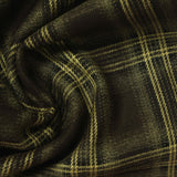 Dark Green Plaid Woven, Poly-Viscose, 285 gsm, 150 cm, ref EF-265172 — photo 1