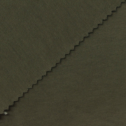 Cotton Polyester Scuba Knit Fabric, 325 gsm, 166 cm — Green