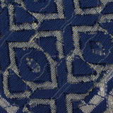 Blue Geometric-Diamond Lace, Cotton — photo 1