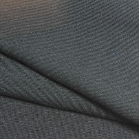 Cotton Polyester Stretch Scuba Knit Fabric, 335 gsm, 160 cm — Grey