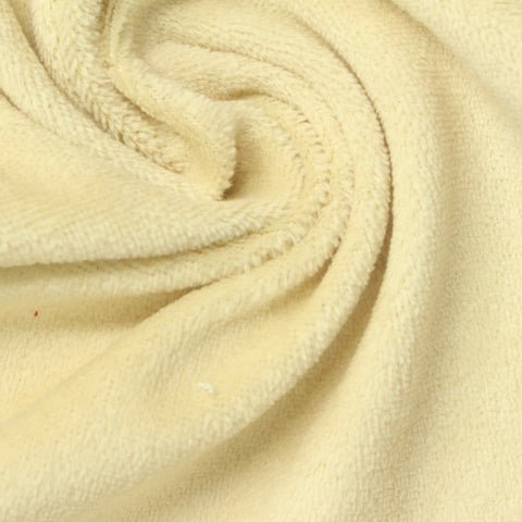 Cotton Polyester Velvet Fabric, 215 gsm, 175 cm — Yellow