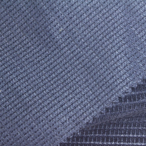 Polyester Stretch Chenille Fabric, 240 gsm, 188 cm — Navy