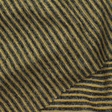Muted Yellow Horizontal-Stripe Knit, Viscose-Poly — photo 1