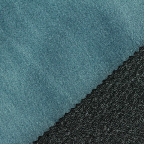 Dark Grey Marl Velvet, Poly-Cotton, 380 gsm