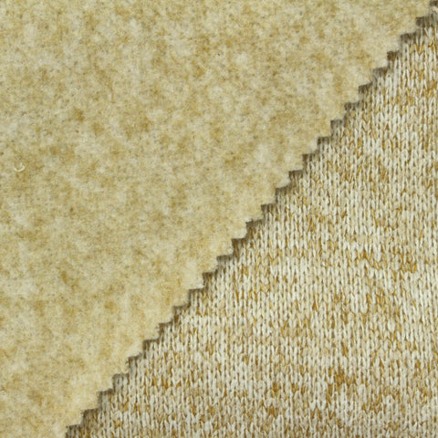 Light Beige Marl Chunky Knit, Polyester, 280 gsm, 160 cm