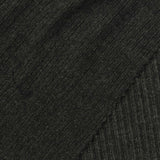 Viscose Polyester Stretch Rib Knit Fabric, 290 gsm, 160 cm — Black — photo 1