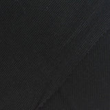 Polyester Viscose Stretch Rib Knit Fabric, 270 gsm, 110 cm — Black — photo 1