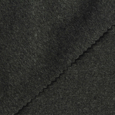 Dark Grey Marl Jersey Knit, Polyester, 150 gsm, 160 cm