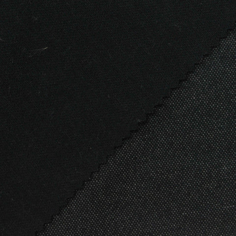 Dark Grey Marl Piqué Knit, Polyester, 280 gsm, 165 cm