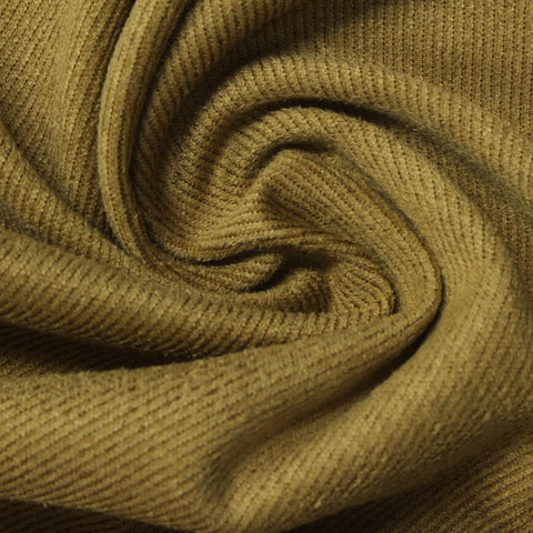 Polyester Stretch Faux Suede Fabric, 245 gsm, 153 cm — Khaki