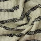 Black Stripes Chunky Knit, Poly-Viscose, 235 gsm — photo 1