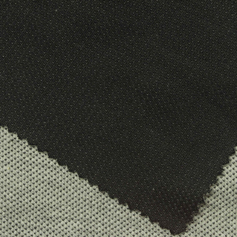 Jacquard Polyester Cotton Piqué Knit Fabric, 280 gsm, 175 cm — Grey