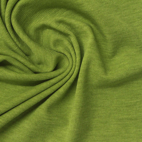 Tencel Lyocell Acrylic Blend Stretch Rib Knit Fabric, 190 gsm, 160 cm — Green, ref EF-270769